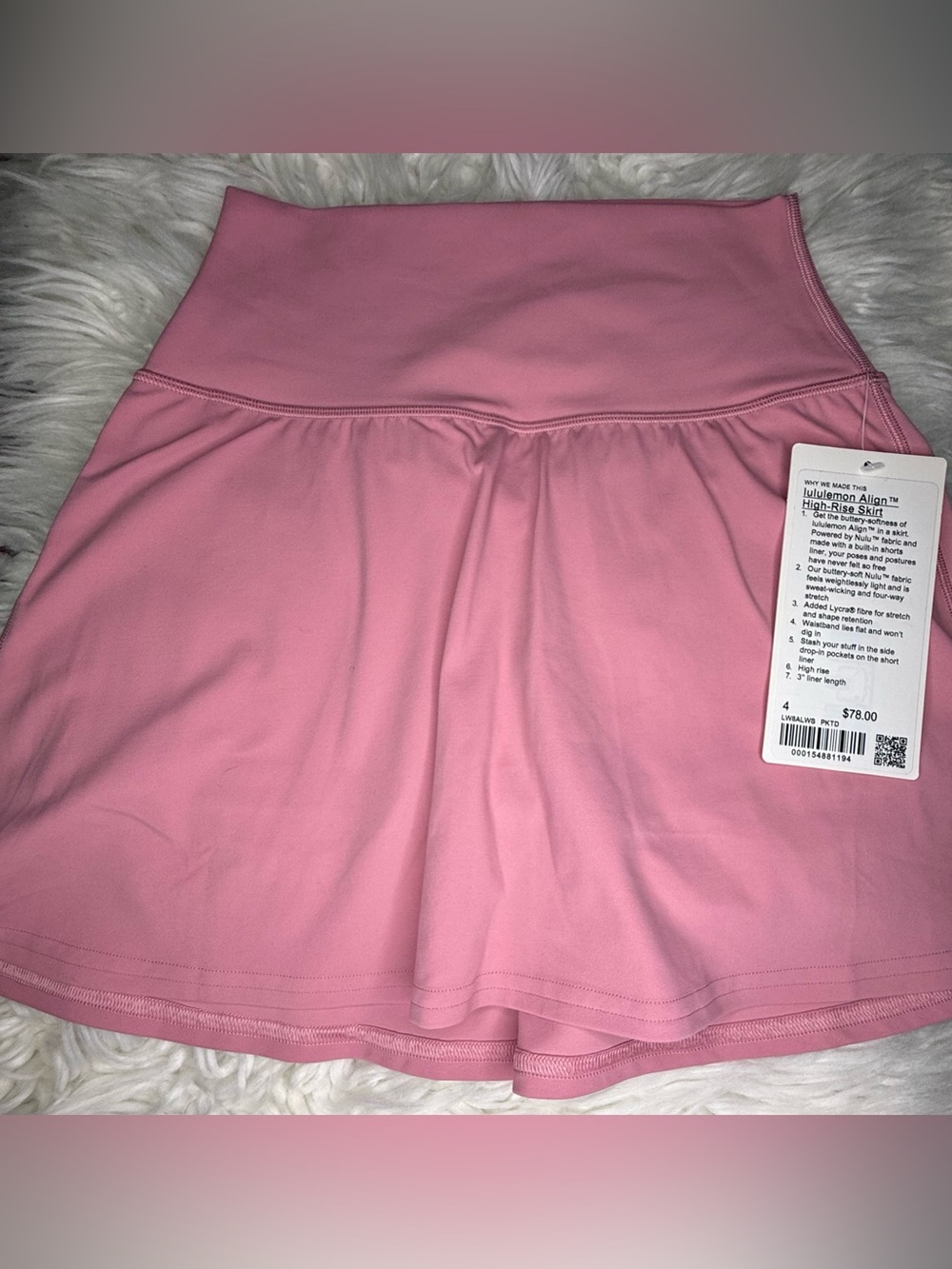 lululemon Align pink tide nwt Sz 4
High-Rise Skirt
